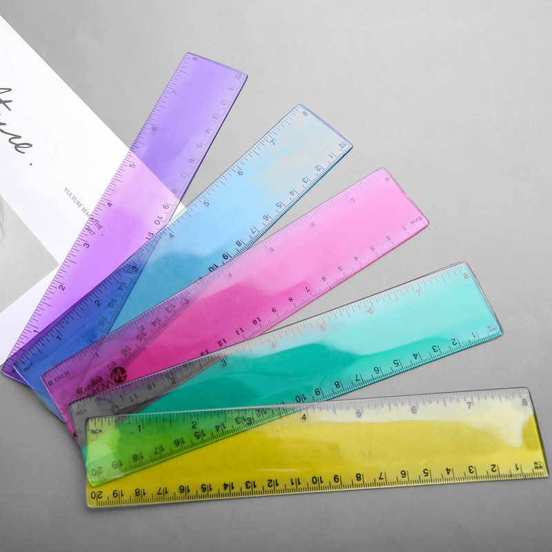 Customized soft straight rulers, student rulers, drawing homework, office geometric shapes, children's plastic rulers, 30cm detail image 6