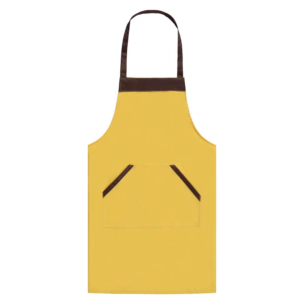 Custom-made apron with logo printing, Korean-style fashionable home, loose-sized half-sleeved top, pure cotton trendy men's T-shirt, stain-proof, water-proof and oil-proof, kitchen and catering custom-made Application Scenario