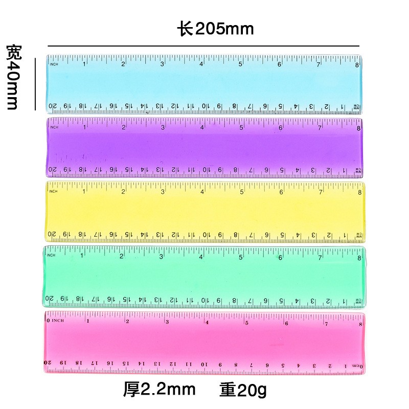 Customized soft straight rulers, student rulers, drawing homework, office geometric shapes, children's plastic rulers, 30cm detail image 4