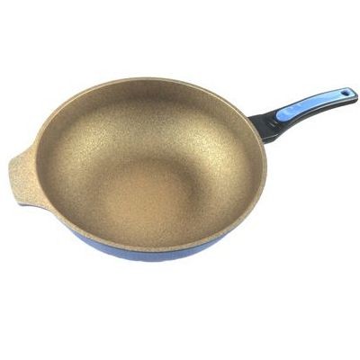 Kitchen Code: Korean original imported universal golden tourmaline wok 32cm (Color of the wok lid not included can be noted) detail image 1