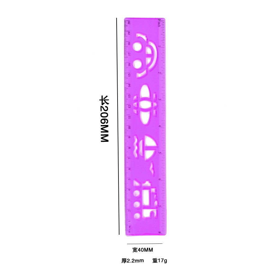 Customized soft straight rulers, student rulers, drawing homework, office geometric shapes, children's plastic rulers, 30cm detail image 1