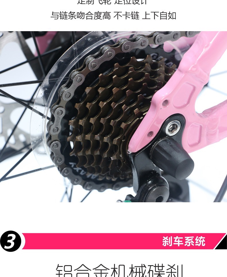 Galaxy 24-inch - 26-inch ladies' mountain bike, outdoor cycling detail image 4