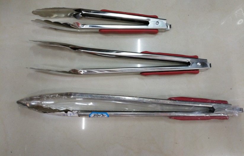 9 "12" 14 "16" stainless steel BBQ bread clip food clip thumbnail