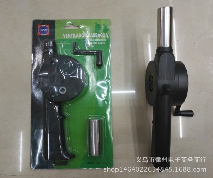 手动鼓风机 户外烧烤用具 手摇烧烤鼓风机 插卡手动吹风机详情图4