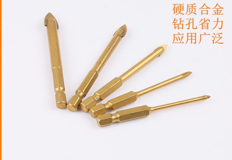 六角柄合金三角钻头陶瓷玻璃开孔器瓷砖钻头冲击钻头