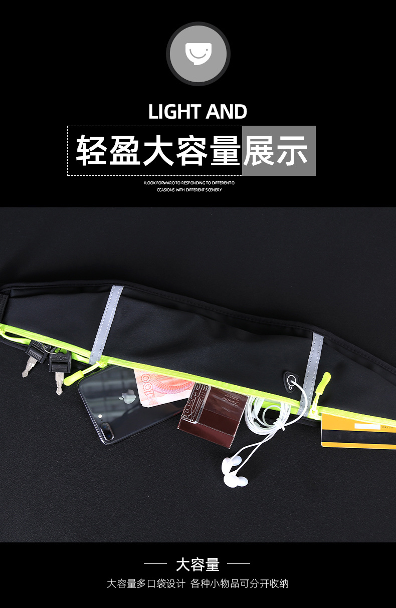 New Sports 3 waist bag, outdoor sports waist bag, marathon mobile sports waist bag undefined