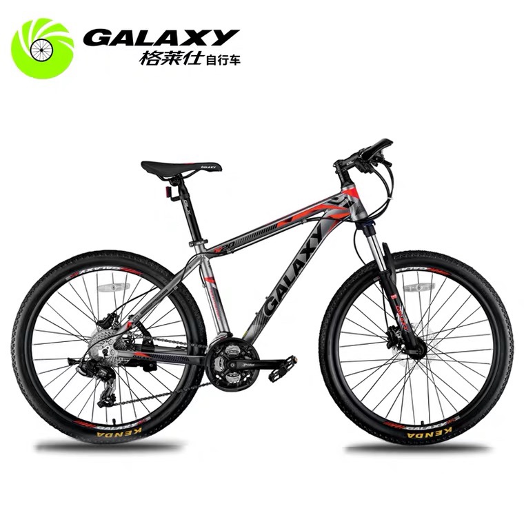 GALAXY M20 aluminum alloy shock-absorbing dual disc brake 27-speed adult male student variable speed mountain bike details Picture