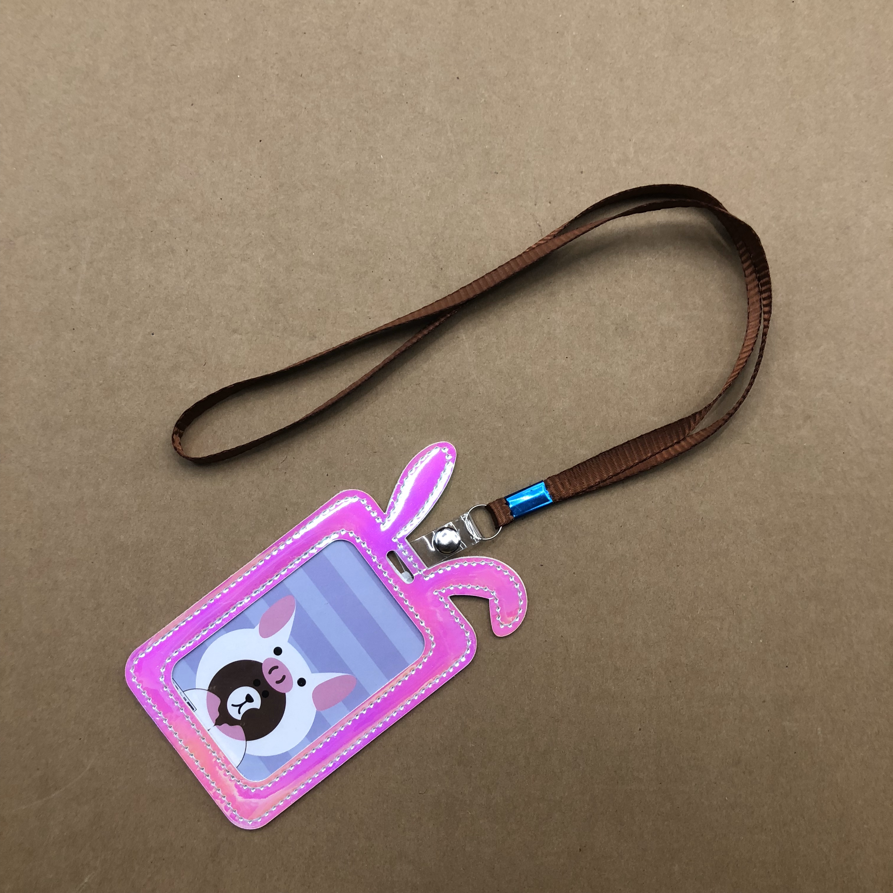 韩国清新创意卡套学生校牌饭卡门禁卡挂绳卡通幻彩可爱证件卡吊绳详情图3