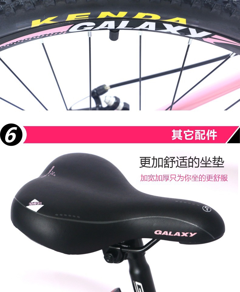 Galaxy 24-inch - 26-inch ladies' mountain bike, outdoor cycling detail image 7