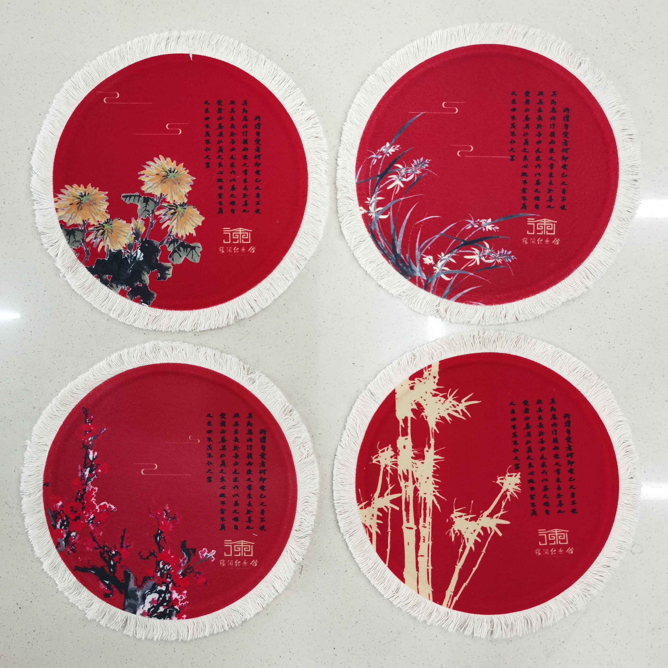 厂家直销创意波斯鼠标垫 地毯鼠标垫 圆形地毯流苏鼠标垫详情图3