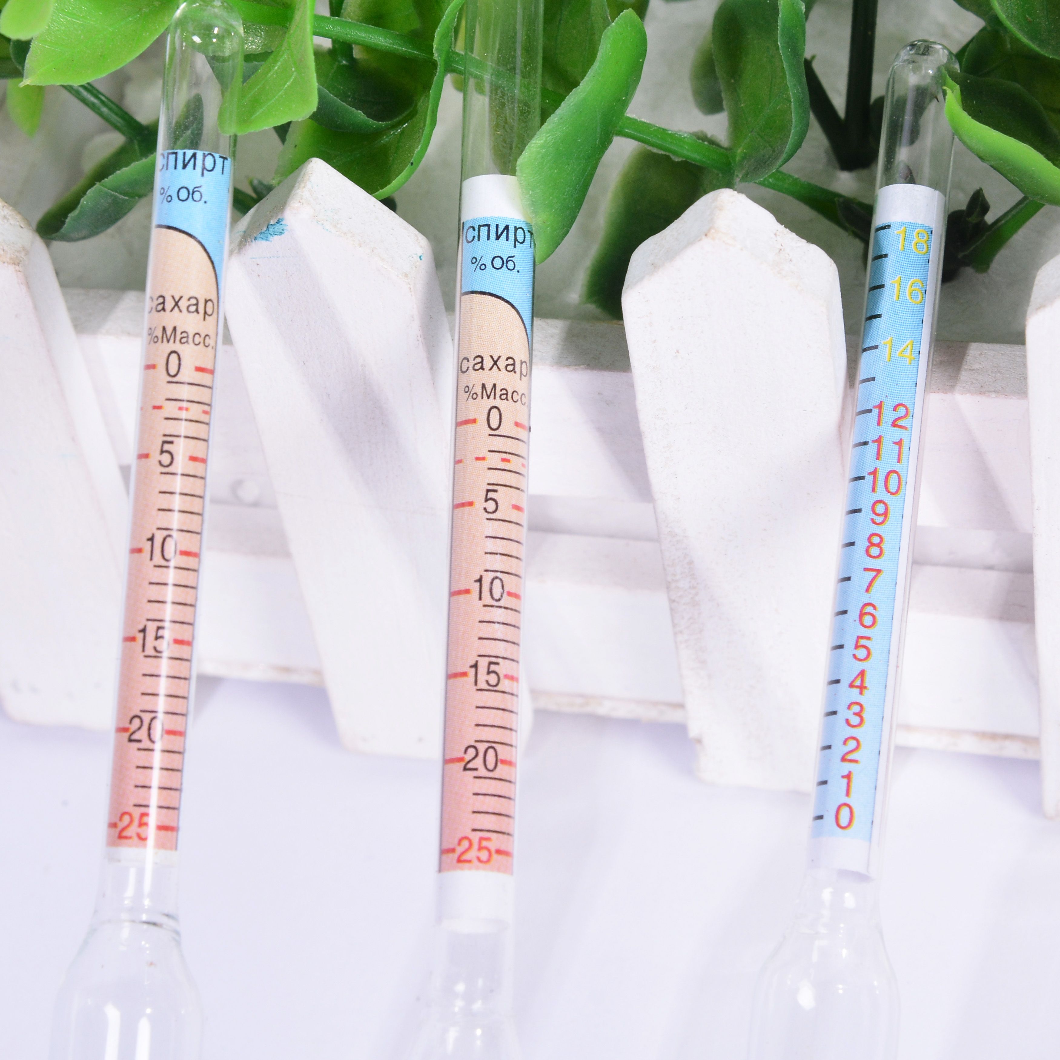 0-25 wine thermometer, hydrometer, densitometer, brine meter, alcohol meter details Picture