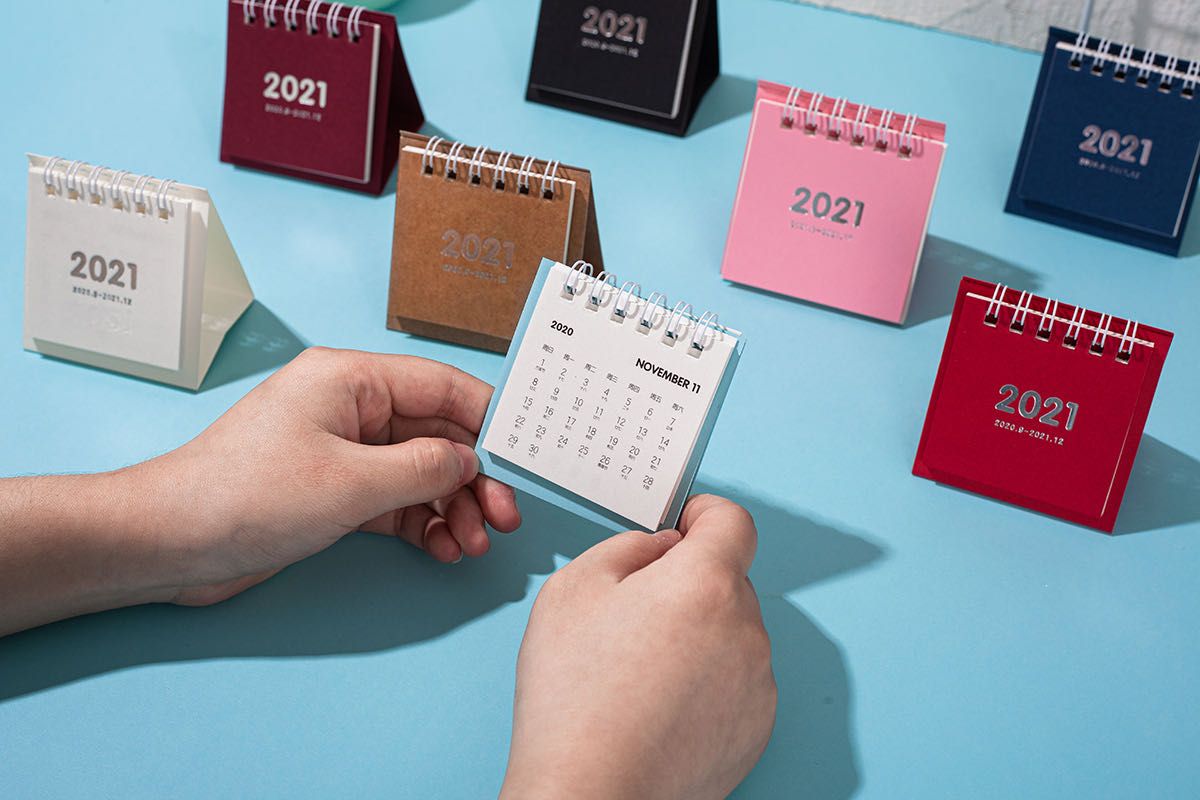 欣弘木可文具2021年迷你台历简约可爱0962细节图