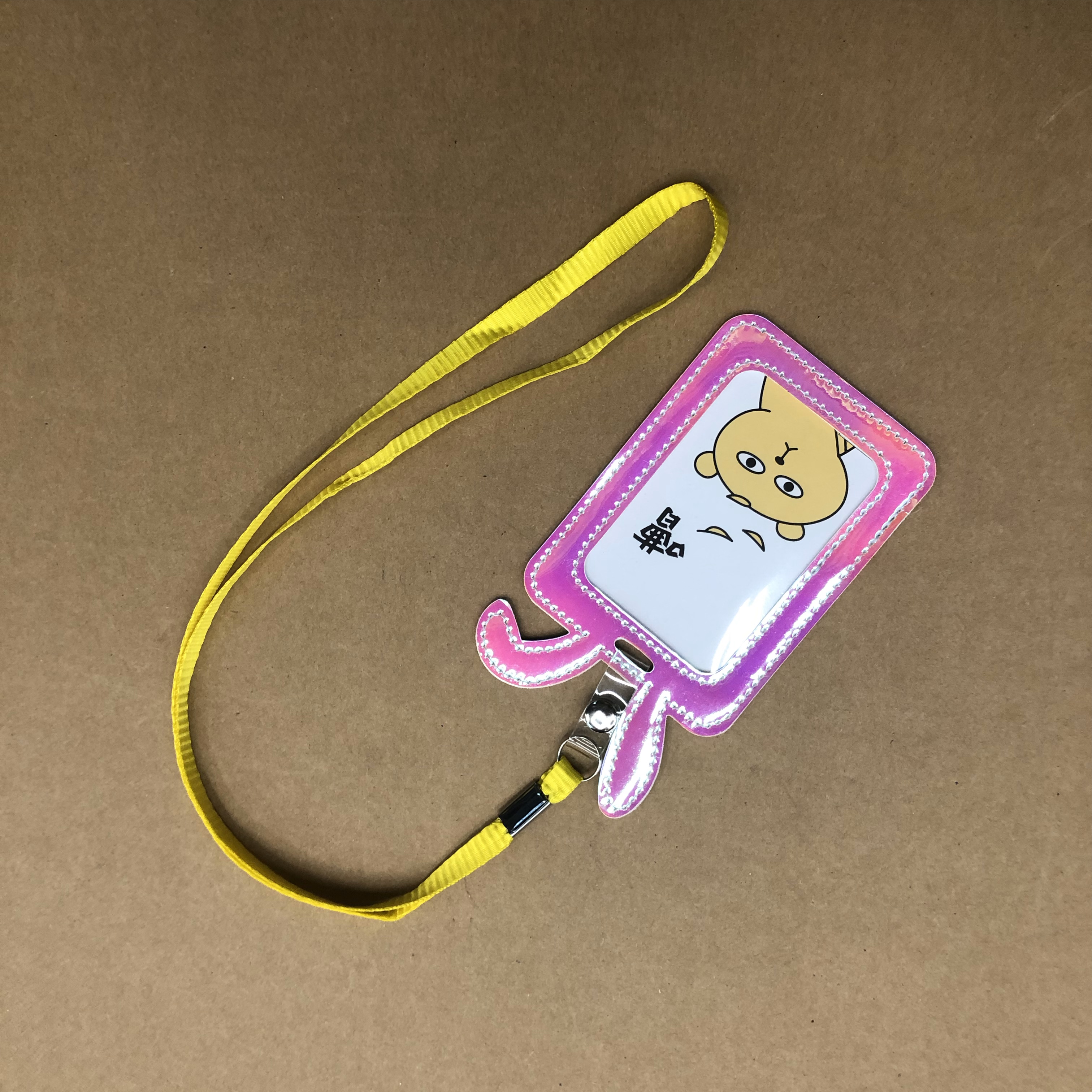 韩国清新创意卡套学生校牌饭卡门禁卡挂绳卡通幻彩可爱证件卡吊绳详情图11