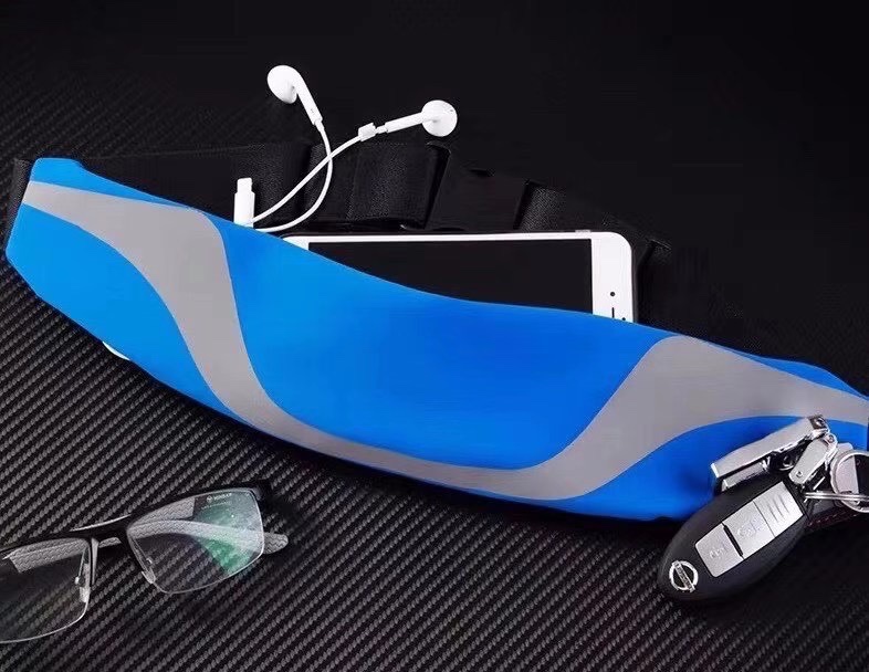 Reflective strip sports waist bag undefined