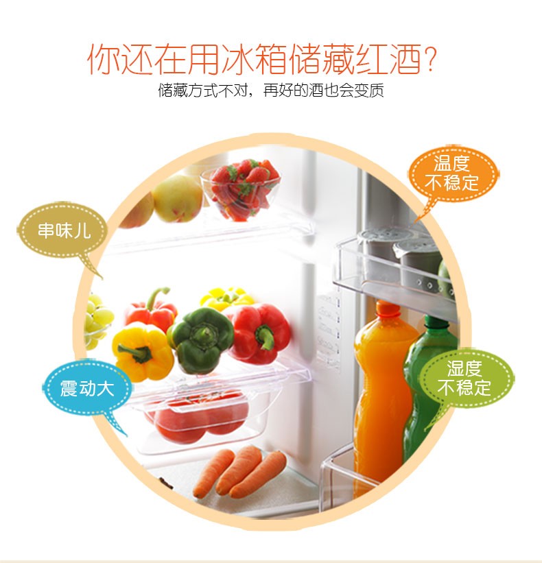 400L弧形玻璃门酒柜红酒柜恒温酒柜子家用压缩机茶叶柜冷藏柜冰吧详情图3