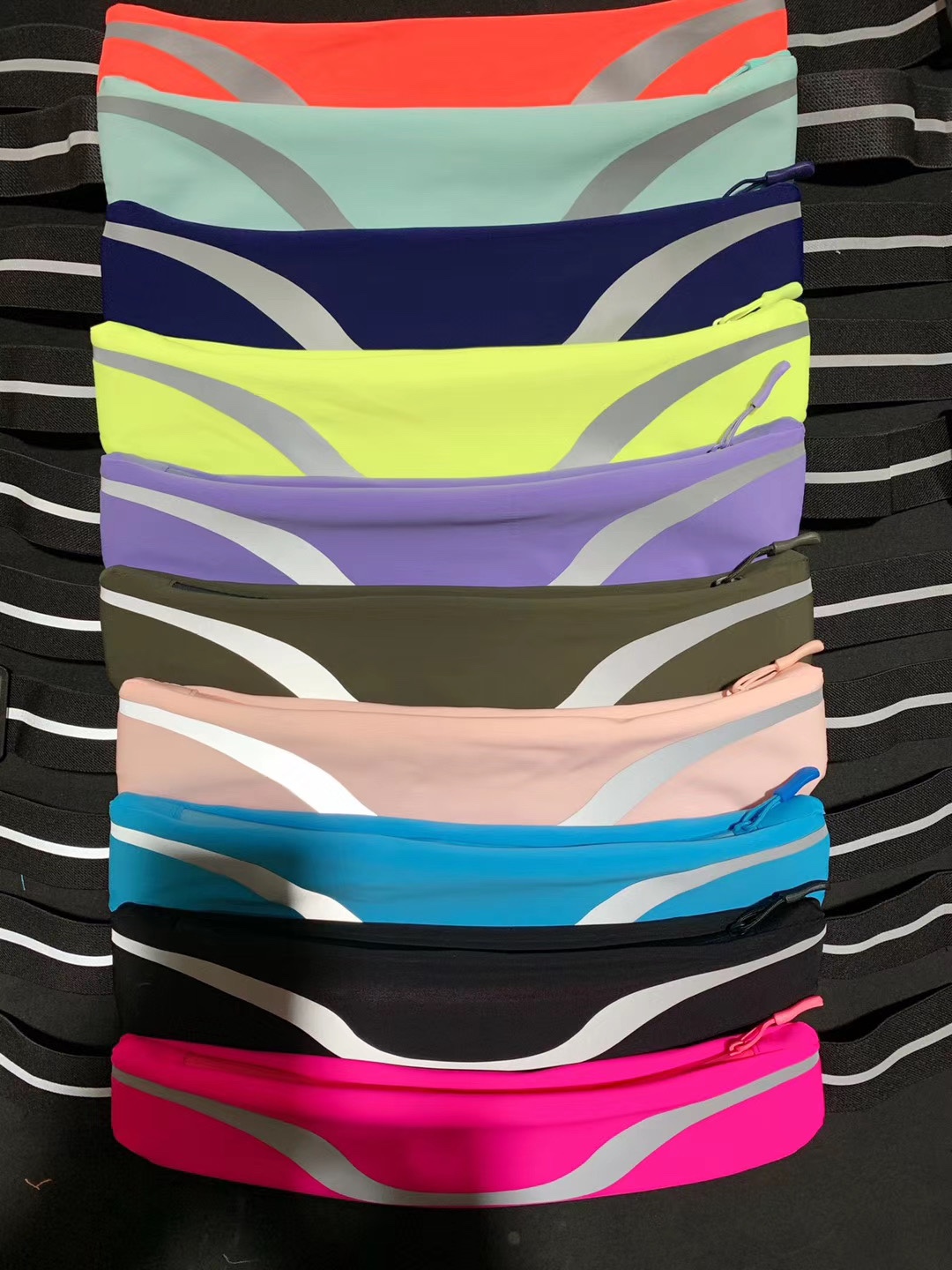 Reflective strip sports waist bag details Picture