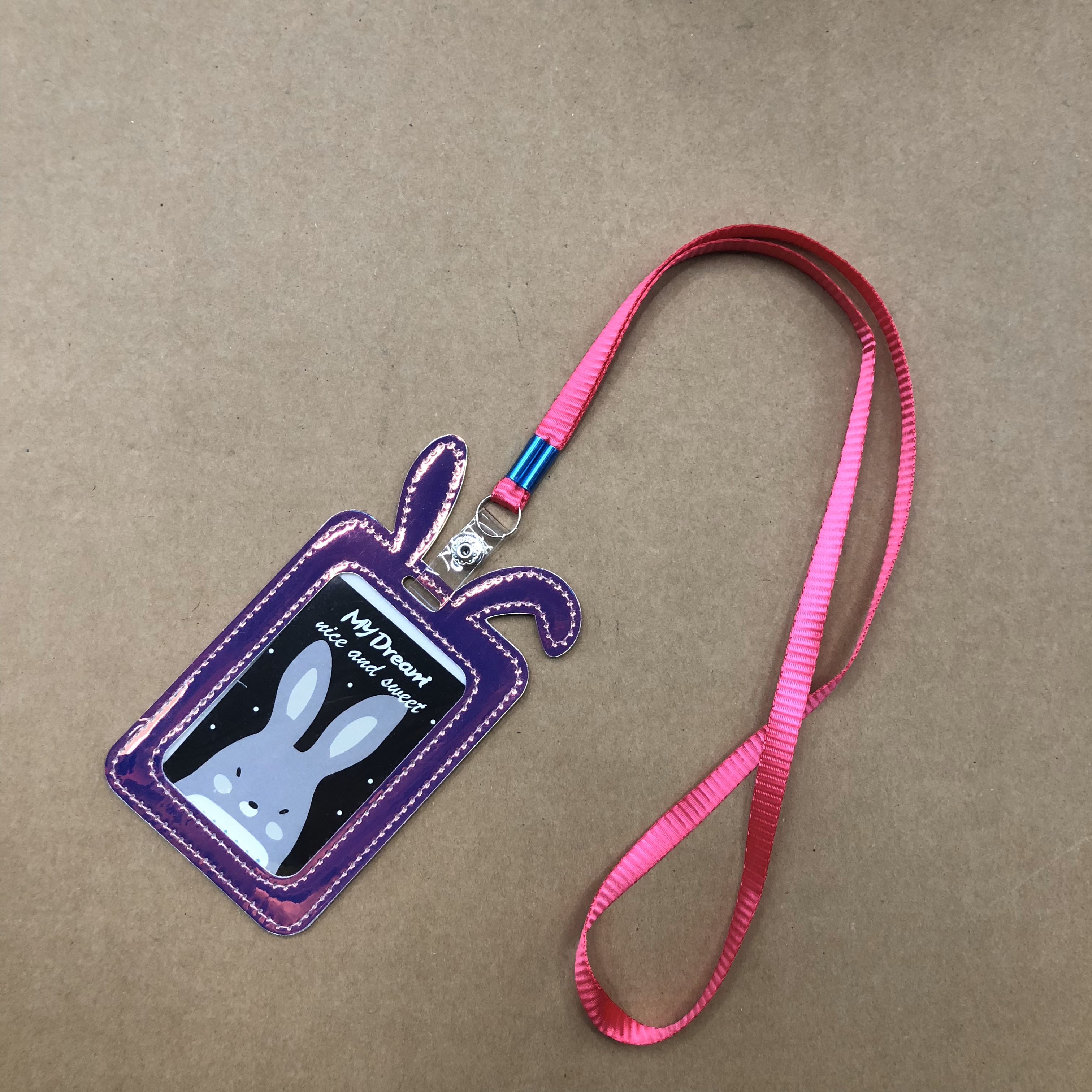 韩国清新创意卡套学生校牌饭卡门禁卡挂绳卡通幻彩可爱证件卡吊绳详情图2