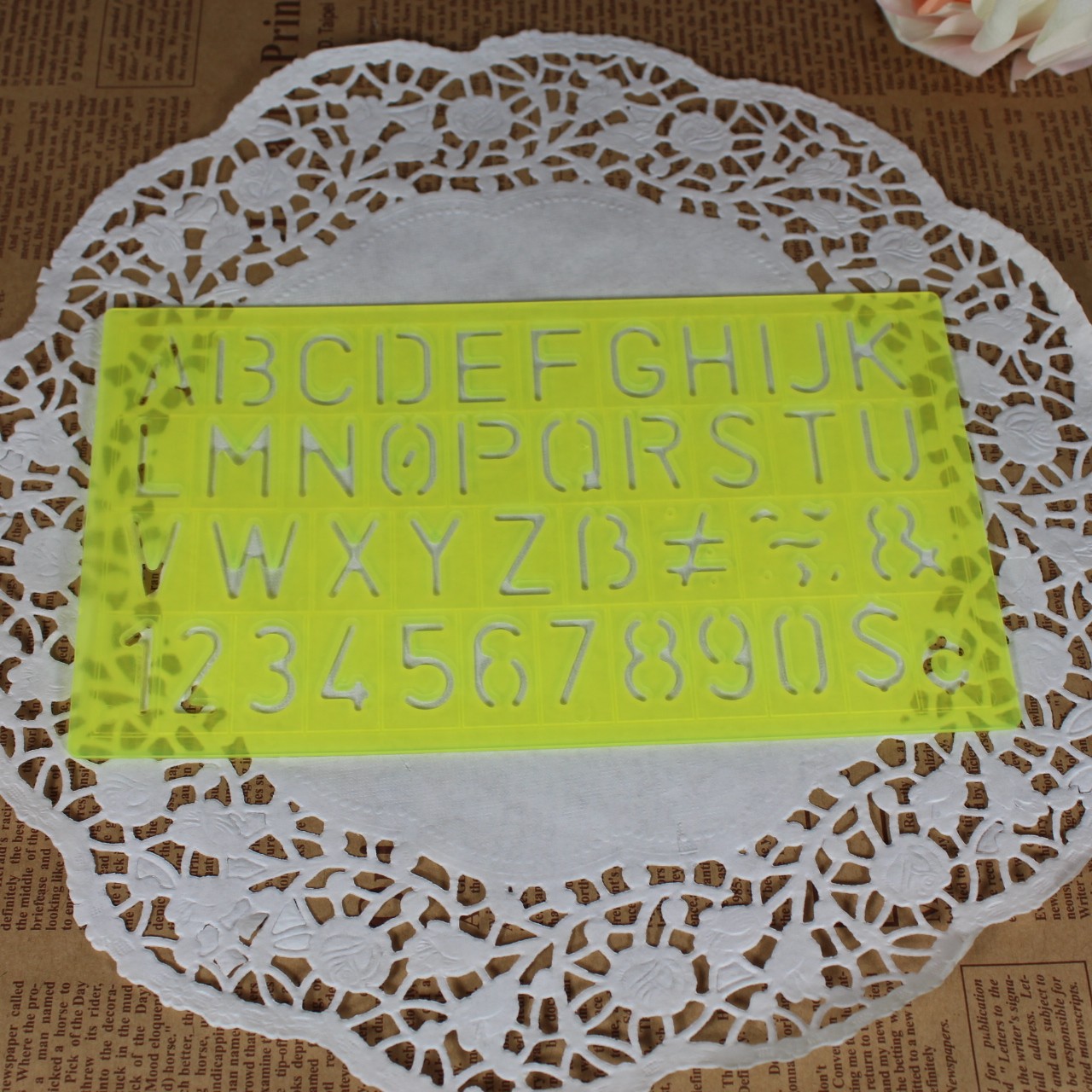 4-piece English letter template set, student drawing ruler, set square, protractor, plastic ruler manufacturer detail image 14