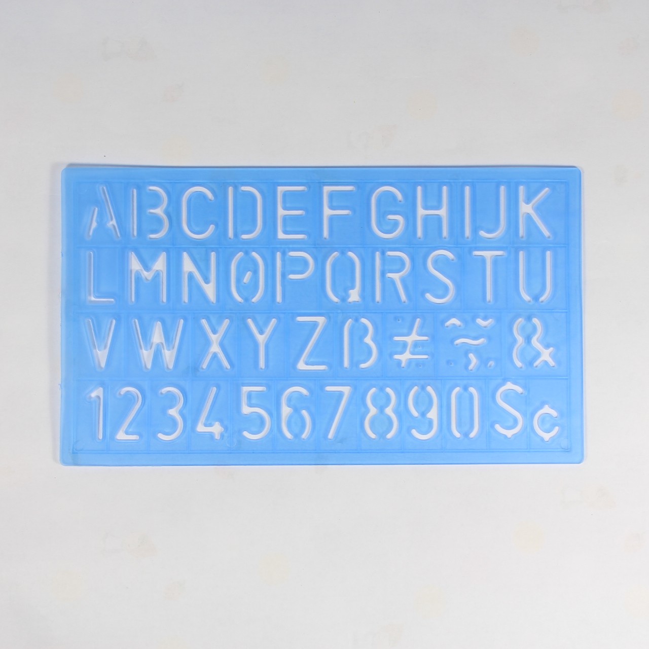 4-piece English letter template set, student drawing ruler, set square, protractor, plastic ruler manufacturer detail image 11