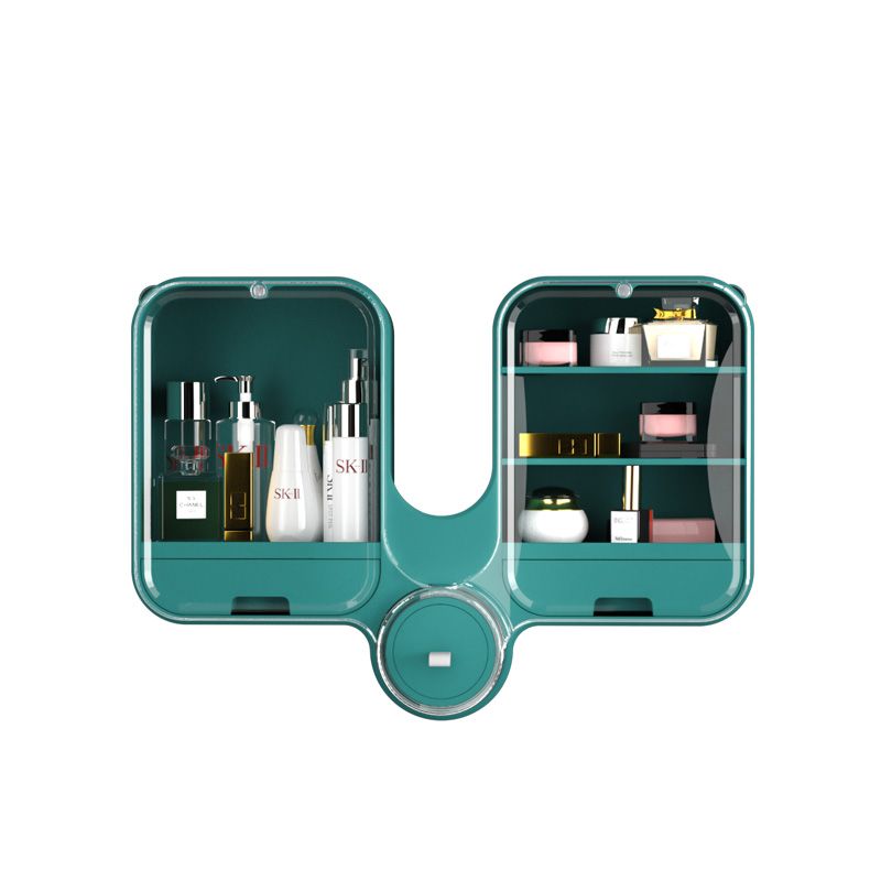 2020 Autumn New multi-functional rotating storage box, dust-proof and water-proof cosmetic box, home non-punching skin care product storage Item Picture