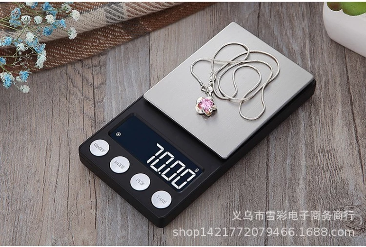 新款电子 秤高精度0.01g迷你口袋珠宝秤黄金克拉便携式药材电子称详情图10
