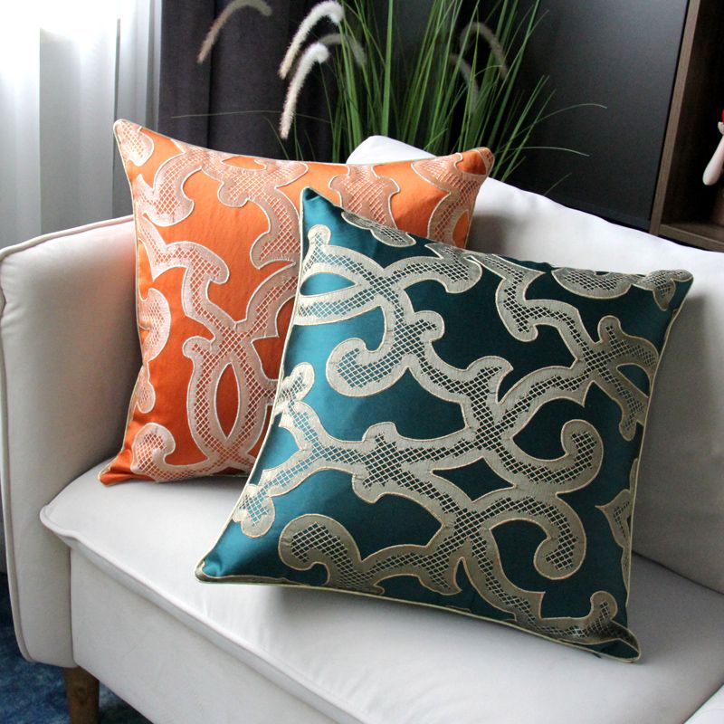 High-precision jacquard light luxury sofa cushions, living room headboard cushions, bay window model room cushions Specification image