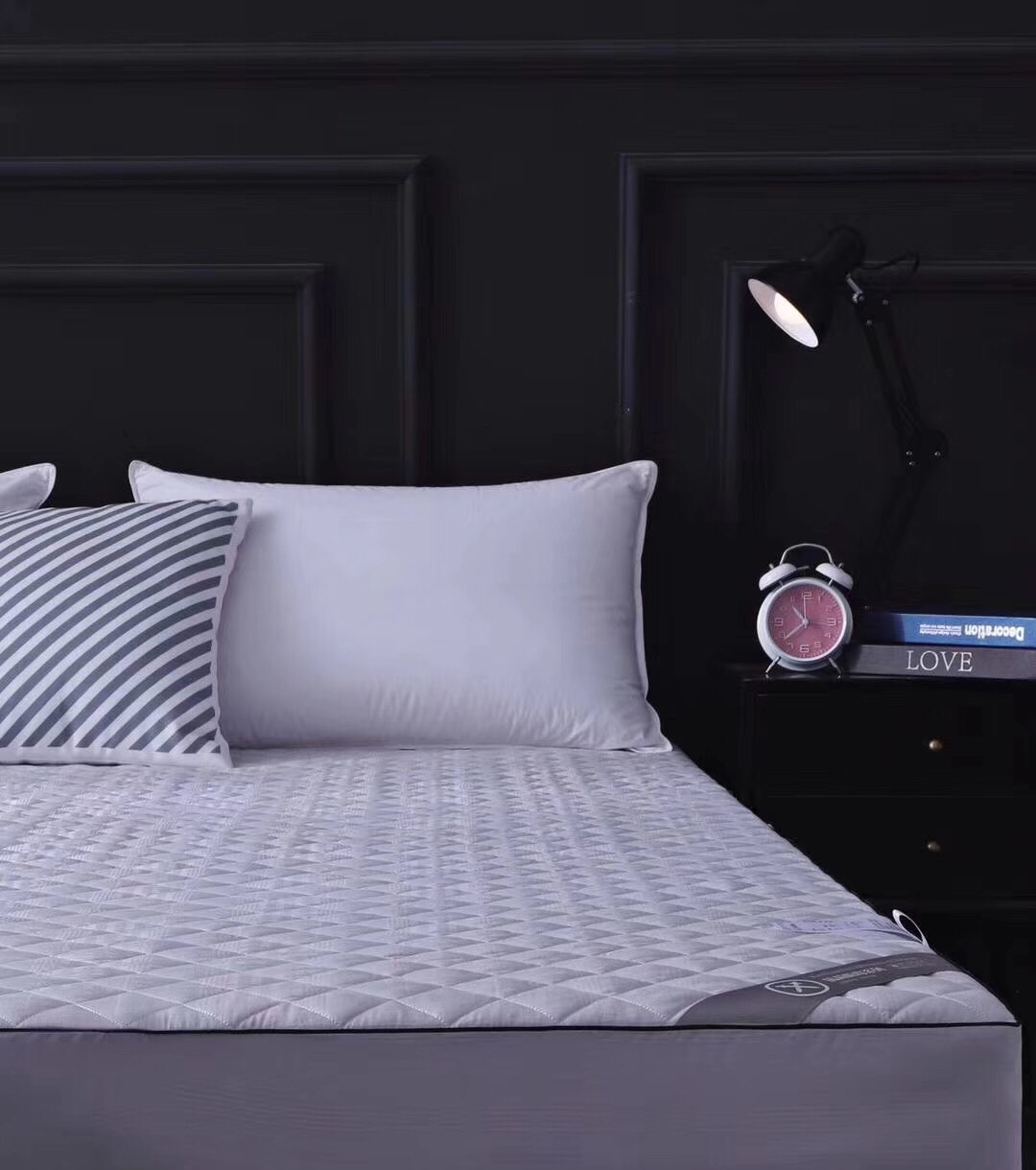 全棉水洗棉床笠单件纯棉加厚夹棉床罩床套防滑固定床垫保护套细节图