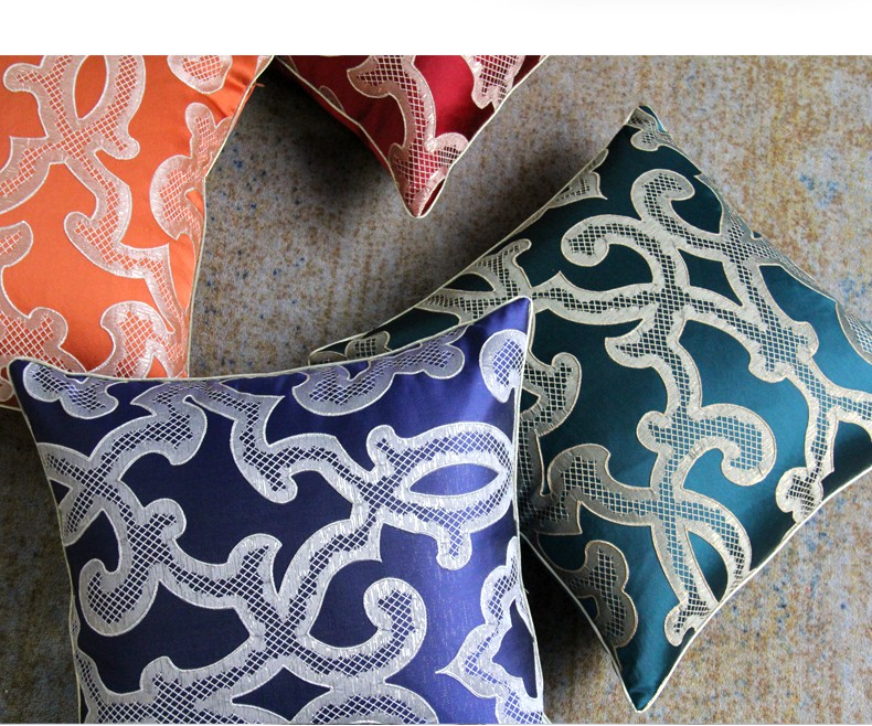 High-precision jacquard light luxury sofa cushions, living room headboard cushions, bay window model room cushions detail image 7