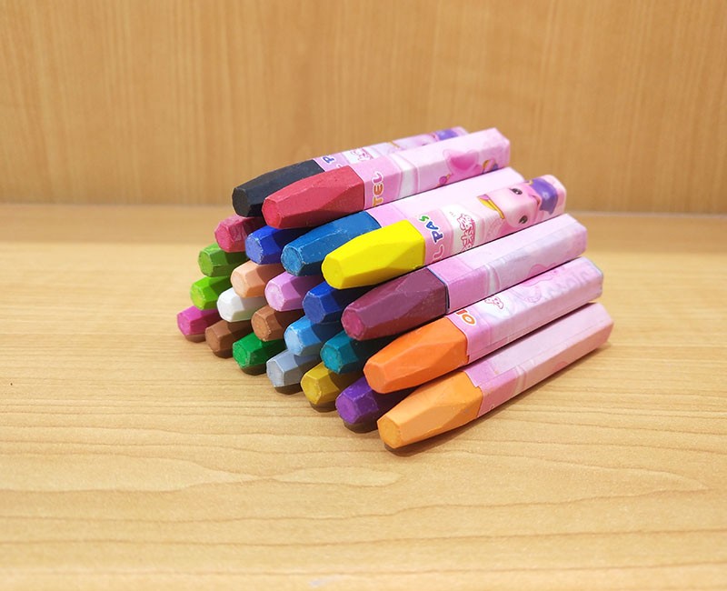 Domi Elephant 24-color oil pastels, student painting and doodling special offer, crayons, colored brushes, heavy color, washable and eco-friendly materials detail image 5