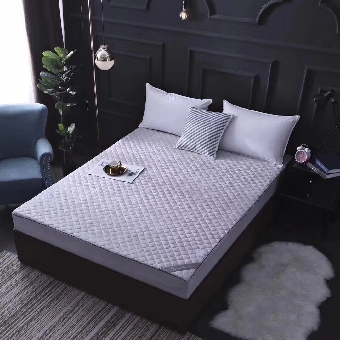 全棉水洗棉床笠单件纯棉加厚夹棉床罩床套防滑固定床垫保护套