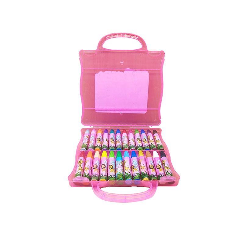 Dori Elephant 24-color oil pastels, cartoon animals, plastic boxes, heavy color crayons, student painting prizes, washable wholesale Item Picture