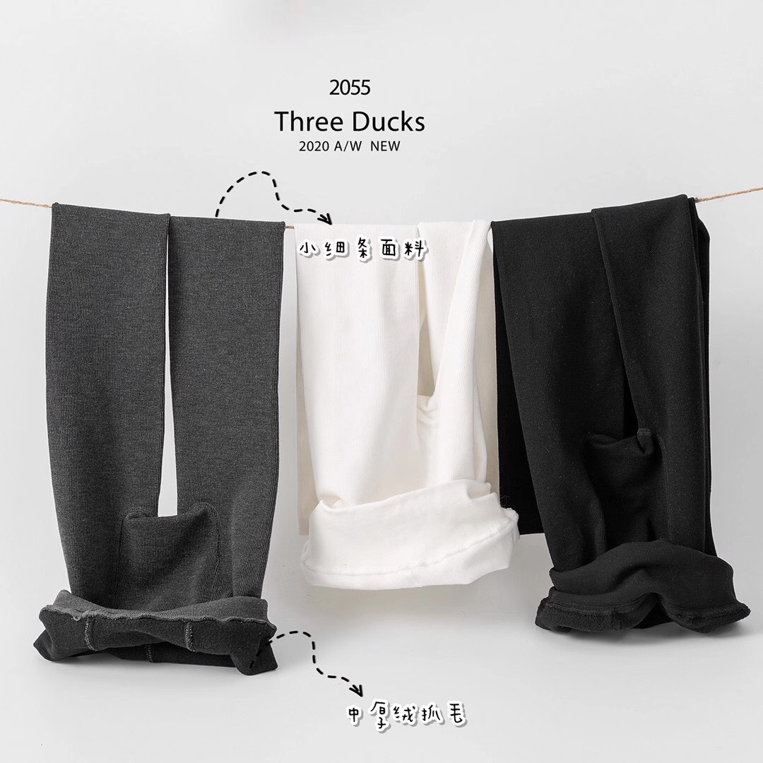 Autumn and winter new kapok vertical stripe pantyhose leggings ground and thickened thumbnail
