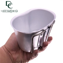 户外运动便携式炊具铝饭盒水杯铝制品 配部队塑料水壶托杯