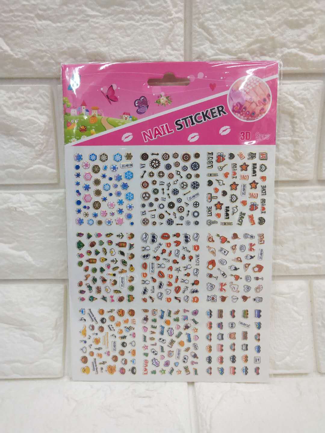 ZC-AB Nail stickers with gilding stickers DIY stickers Application Scenario