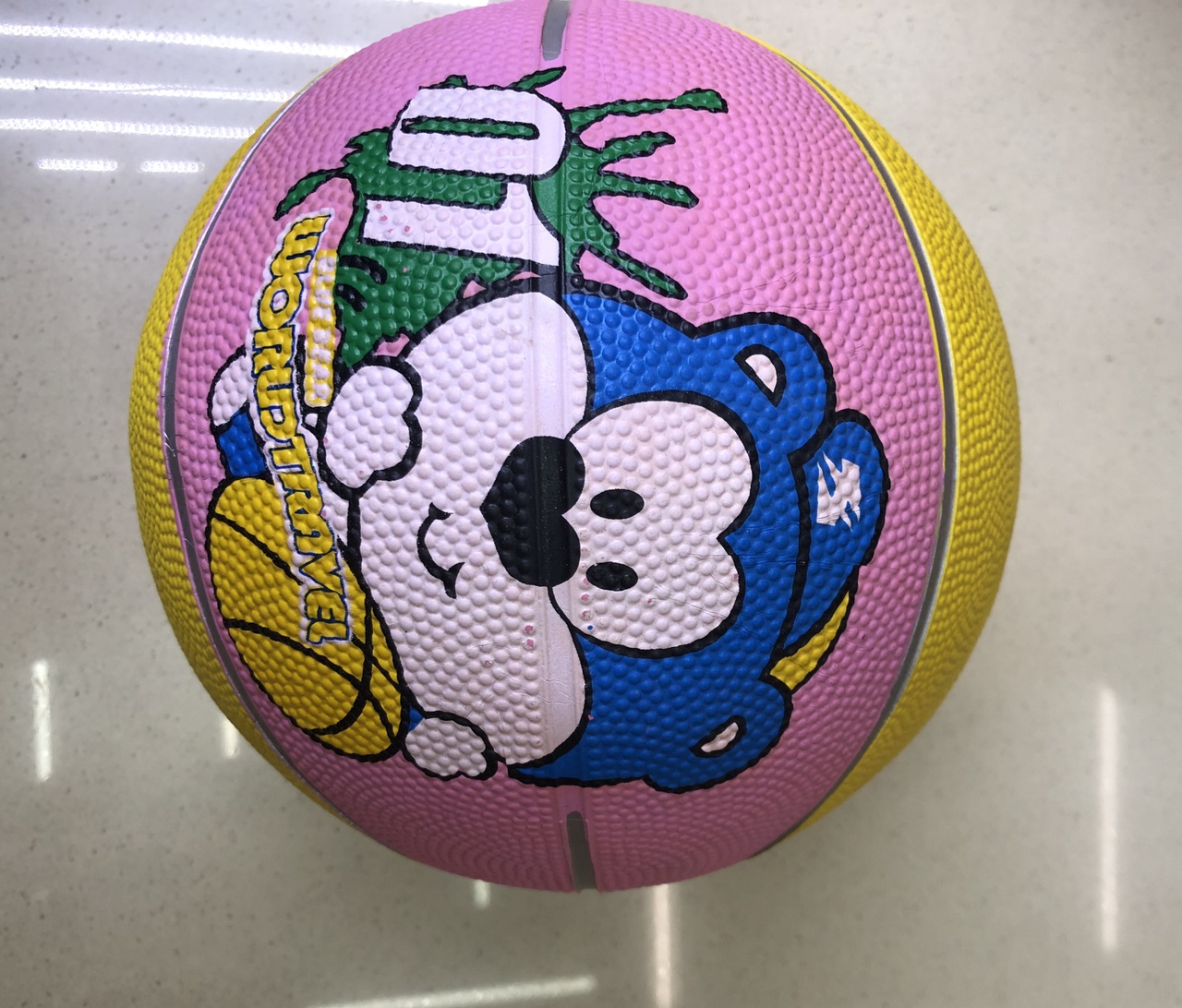 Rubber basketball No. 3