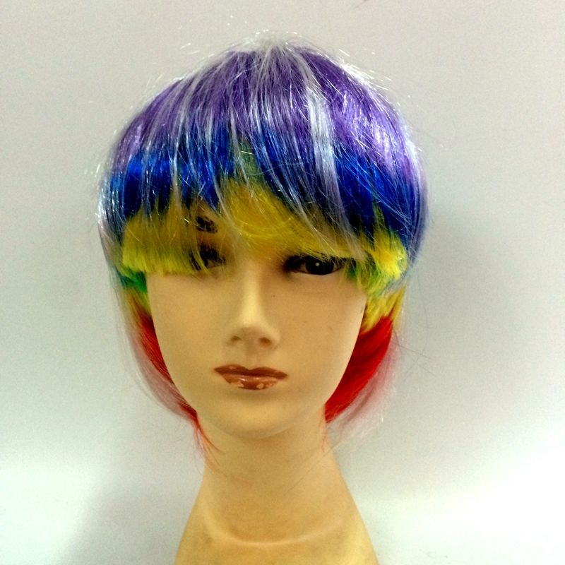 Color short straight wig export various types of wig custom full figure