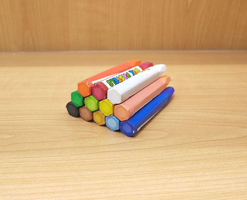 新款12色油画棒儿童彩绘美术安全蜡笔学生画笔可水洗批发厂家直销详情图5