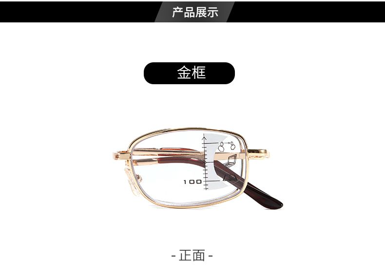 远近两用便携式折叠防蓝光老人眼镜   德国高科技产品老花镜片 LH107  23058详情图7