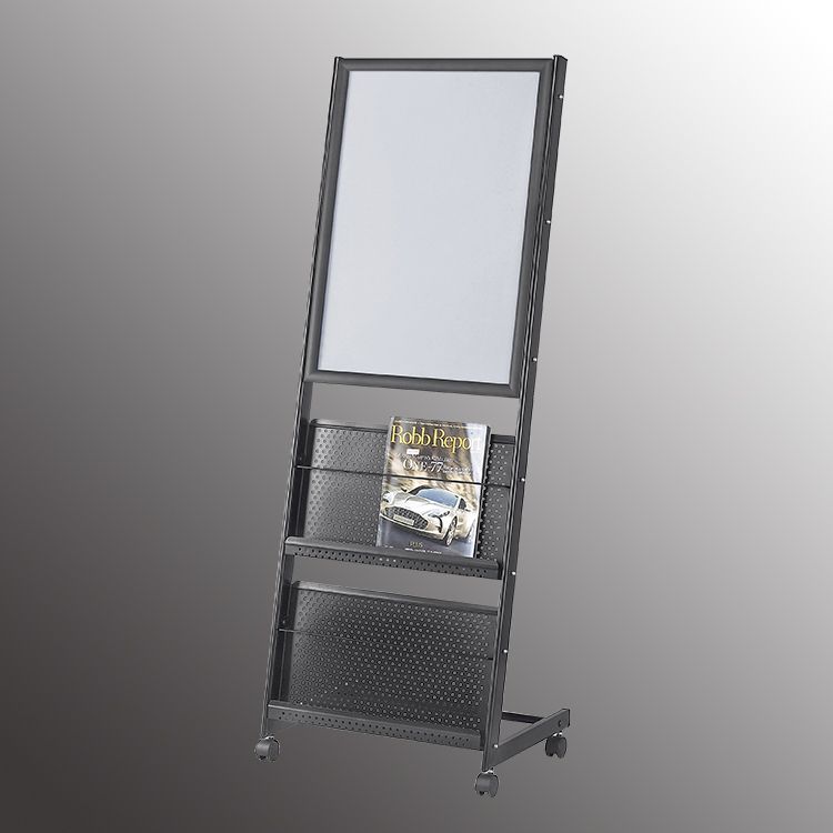 JH-8618杂志架展示架期刊架报刊架广告架书刊架落地展示架图