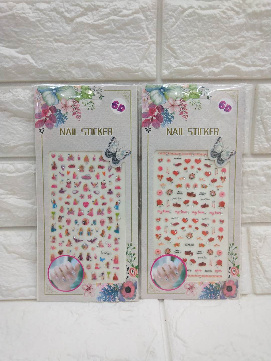 Z-AE nail stickers DIY acrylic stickers Application Scenario