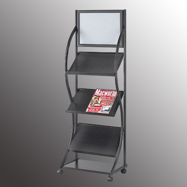 Jh-8328 magazine rack display rack periodical rack advertisement rack book rack landing display rack