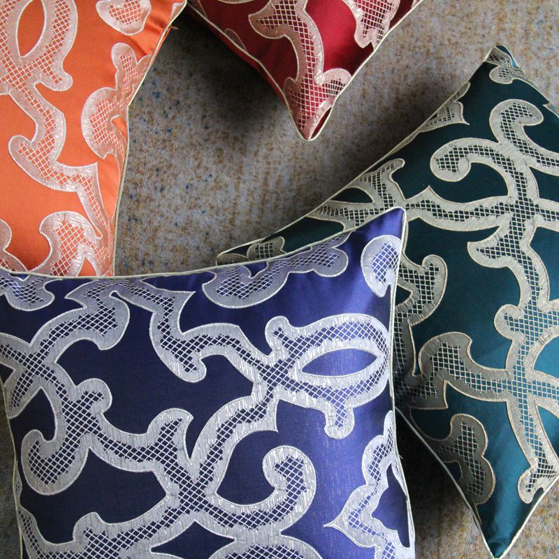 High-precision jacquard light luxury sofa cushions, living room headboard cushions, bay window model room cushions Item Picture