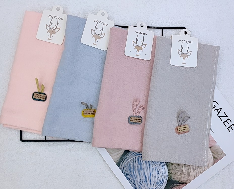 兔耳朵童巾详情图2