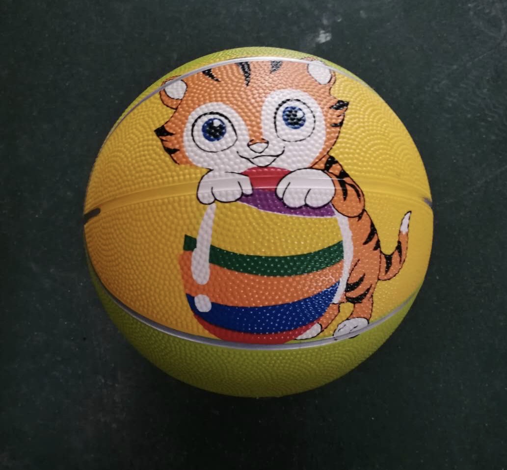 Rubber flower basketball No. 3