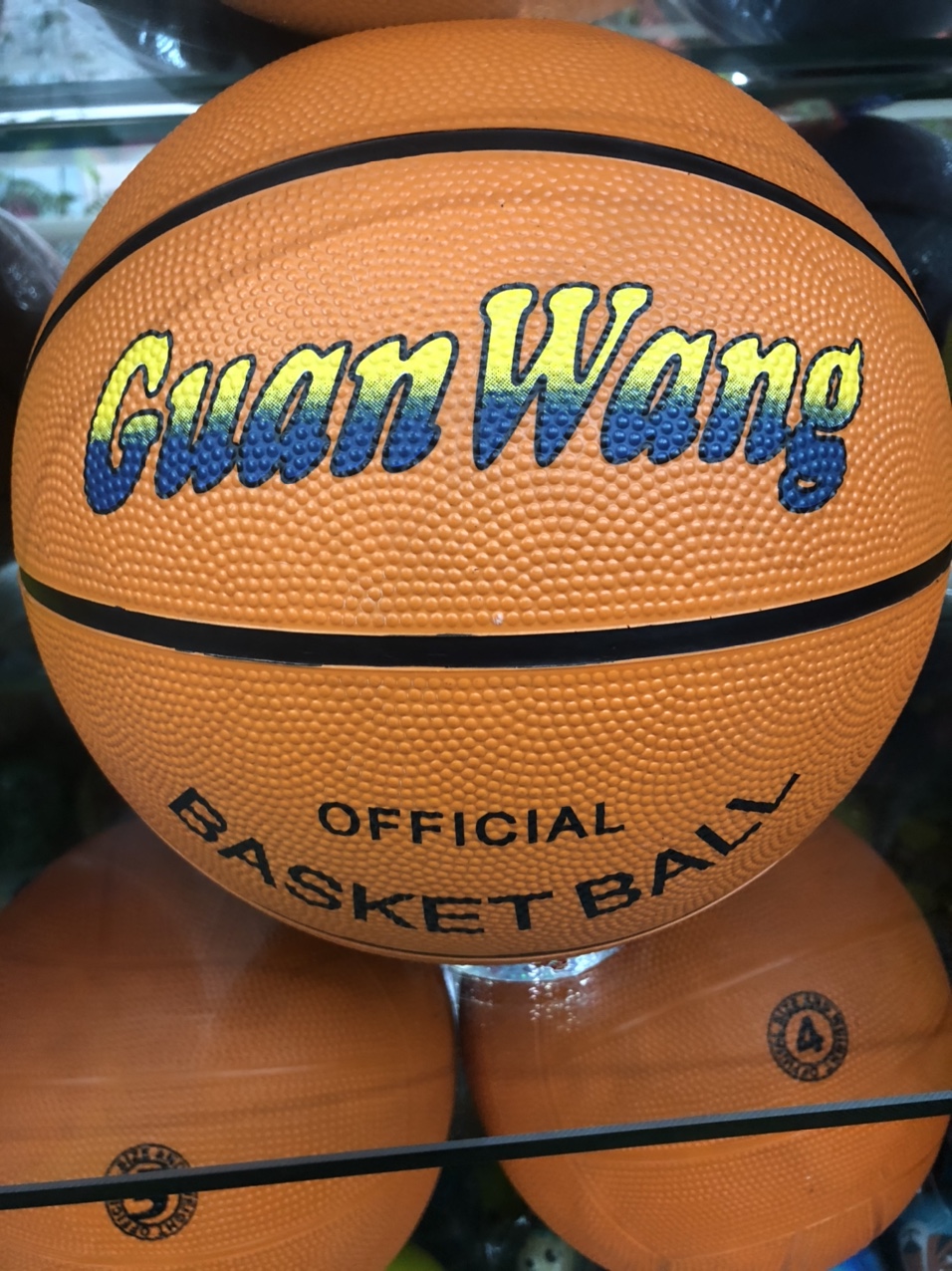 Rubber basketball No. 7