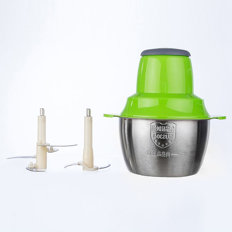 2升绞肉机家用电动小型多功能打肉料理搅拌机碎菜器绞馅辅食机钢杯yf301c2pp