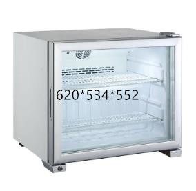 Large-capacity 55L ice cream freezer display cabinet, ice cream freezer cabinet, single-door glass door countertop