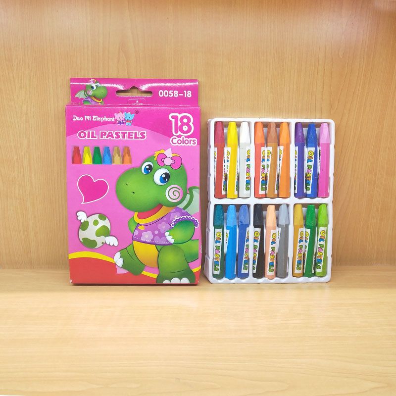 Baby Dragon Hexagonal oil pastels, 18-color safe and smooth, student and toddler drawing crayons, washable, wholesale and customized Application Scenario