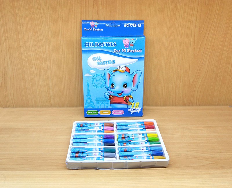 Dorixiang 18-color oil pastels, 6-angle children's crayons, student painting art tools, washable and customizable detail image 6
