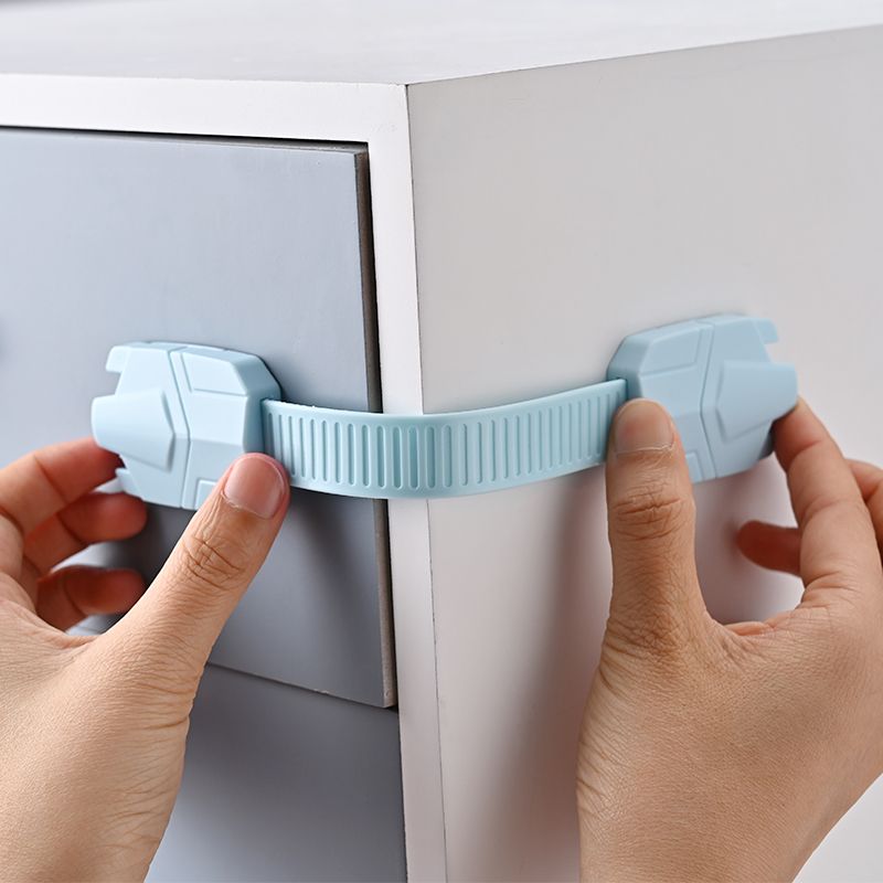 Multi-functional children's anti-pinch hand safety lock, children's anti-door opening safety lock, baby drawer lock, indoor refrigerator lock Item Picture